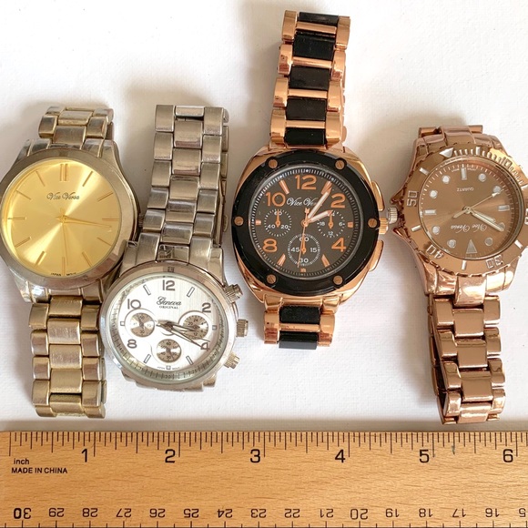4 large face watches